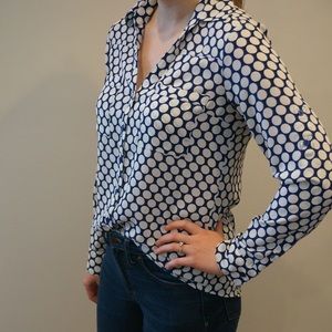 Polka-Dot Portofino Blouse